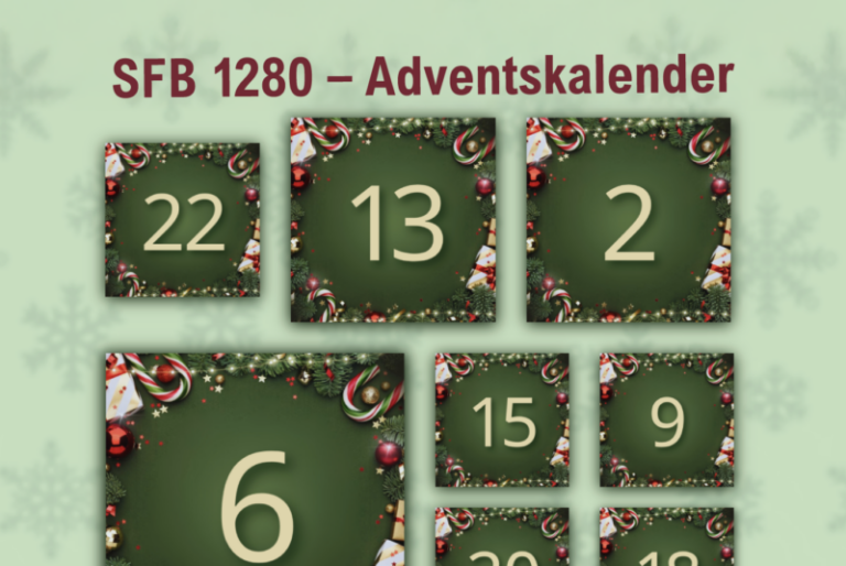 Zu Sehen ist ein Ausschnitt des digitalen Adventskalenders des SFB1280.