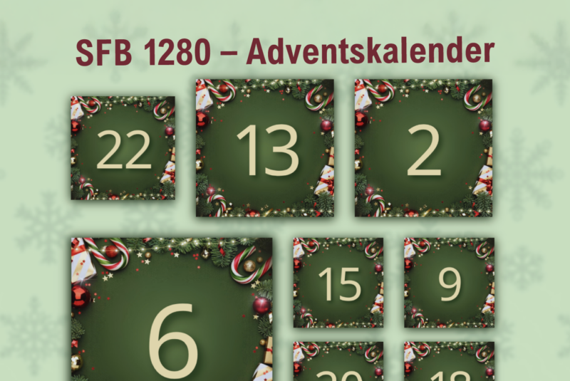 Zu Sehen ist ein Ausschnitt des digitalen Adventskalenders des SFB1280.